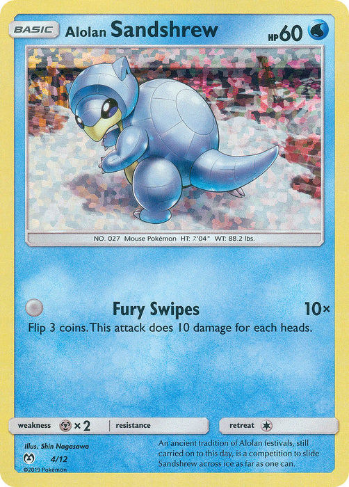 Alolan Sandshrew (4/12) [McDonald's Promos: 2019 Collection] - Just $1.10! Shop now at Retro Gaming of Denver