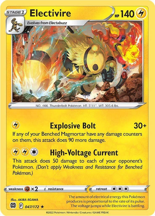 Electivire (047/172) [Sword & Shield: Brilliant Stars] - for just $0.10! 