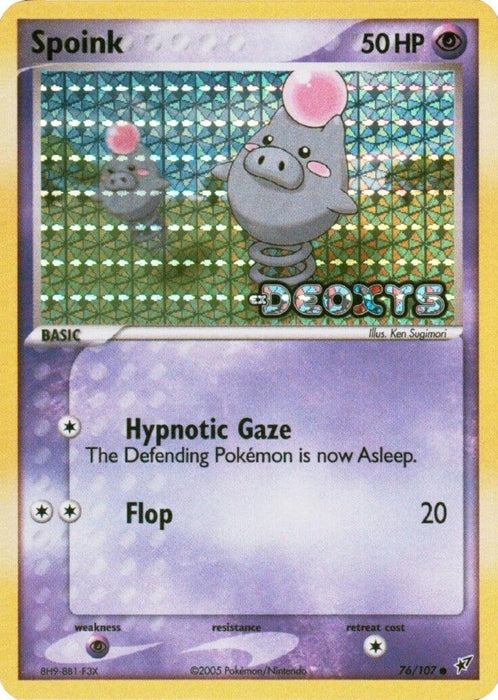 Spoink (76/107) (Stamped) [EX: Deoxys] - for just $4.50! 