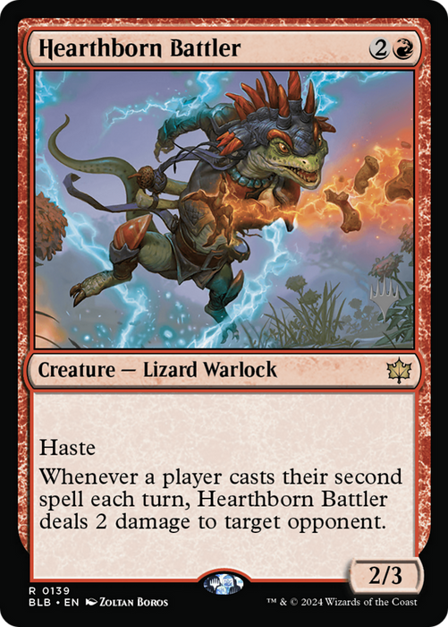 Hearthborn Battler (PPBLB-139) - Bloomburrow Promos - for just $0.11! 
