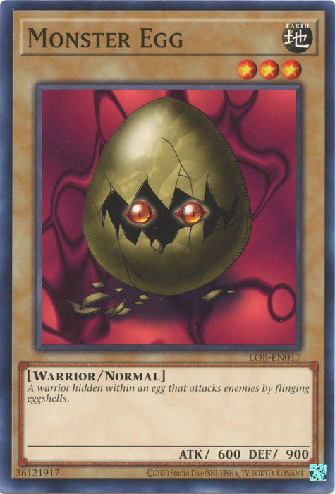 Monster Egg (25th Anniversary) [LOB-EN017] Common - for just $0.10! 