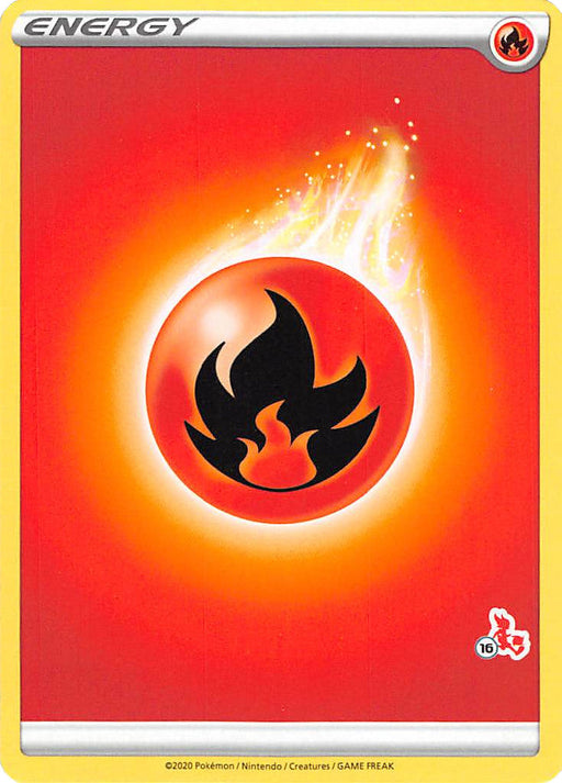 Fire Energy (Cinderace Stamp #16) [Battle Academy 2022] - Just $0.05! Shop now at Retro Gaming of Denver