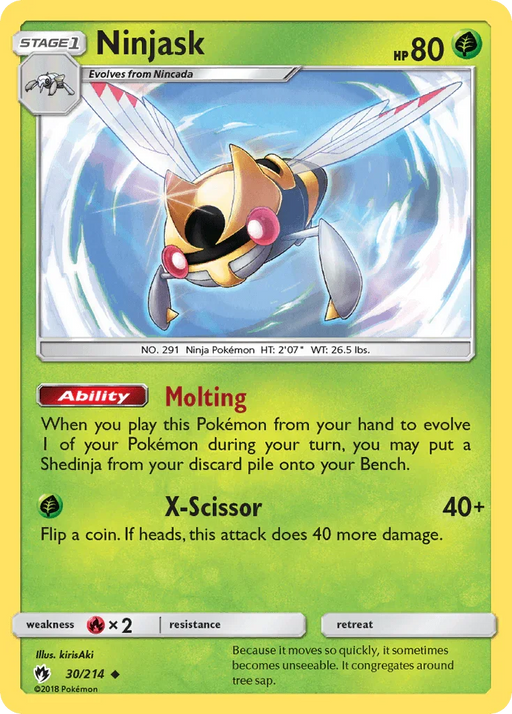 Ninjask (30/214) [Sun & Moon: Lost Thunder] - for just $0.10! 