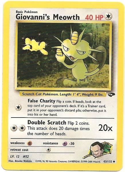 Giovanni's Meowth (43/132) [Gym Challenge Unlimited] - for just $1.45! 