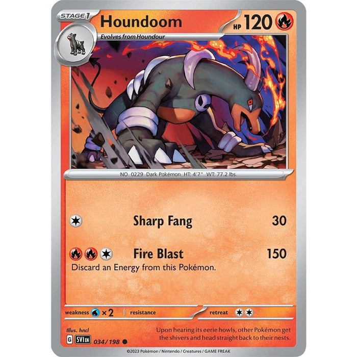 Houndoom (034/198) [Scarlet & Violet: Base Set] - Just $0.05! Shop now at Retro Gaming of Denver