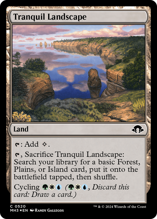 Tranquil Landscape (Ripple Foil) [Modern Horizons 3] - Just $0.85! Shop now at Retro Gaming of Denver