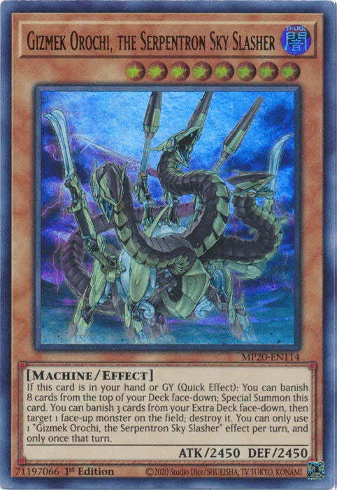 Gizmek Orochi, the Serpentron Sky Slasher [MP20-EN114] Ultra Rare - for just $0.15! 