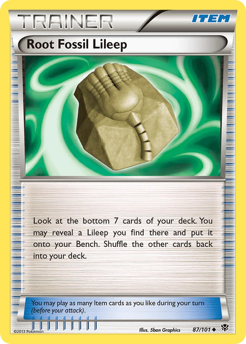 Root Fossil Lileep (87/101) [Black & White: Plasma Blast] - for just $0.10! 