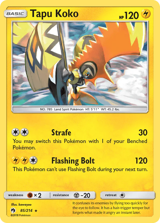 Tapu Koko (85/214) [Sun & Moon: Lost Thunder] - for just $0.40! 