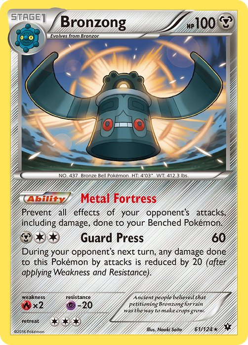 Bronzong (61/124) [XY: Fates Collide] - Just $0.07! Shop now at Retro Gaming of Denver