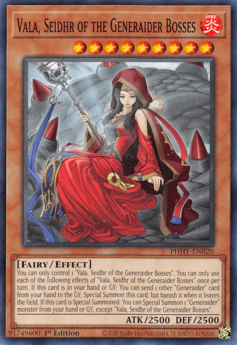 Vala, Seidhr of the Generaider Bosses [PHHY-EN020] Common - for just $0.10! 
