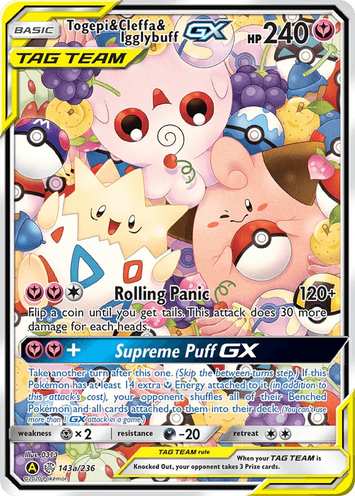 Togepi & Cleffa & Igglybuff GX (143a/236) [Alternate Art Promos] - for just $97.90! 