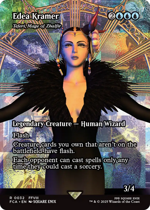Edea Kramer - Teferi, Mage of Zhalfir (Showcase) (FCA-032) - FINAL FANTASY: Through the Ages / Edea Kramer (Borderless) - for just $0.58! 
