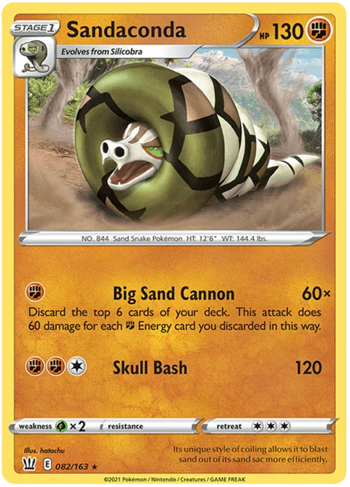 Sandaconda (082/163) [Sword & Shield: Battle Styles] - for just $0.10! 