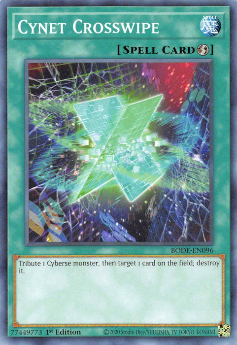 Cynet Crosswipe [BODE-EN096] Common - for just $0.10! 