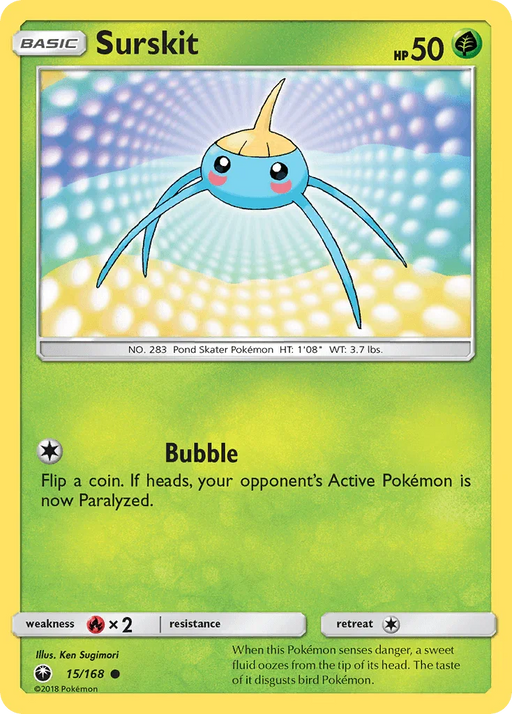 Surskit (15/168) [Sun & Moon: Celestial Storm] - for just $0.10! 