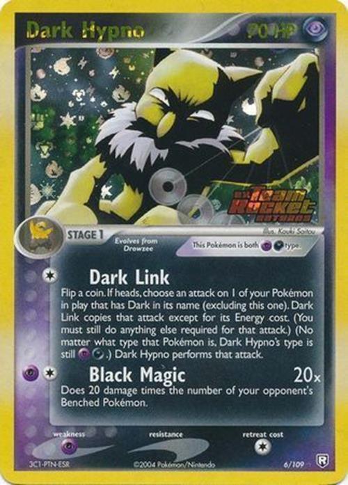 Dark Hypno (6/109) (Stamped) [EX: Team Rocket Returns] - for just $32.40! 