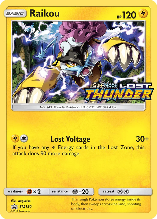Raikou (SM150) [Sun & Moon: Black Star Promos] - for just $7.05! 