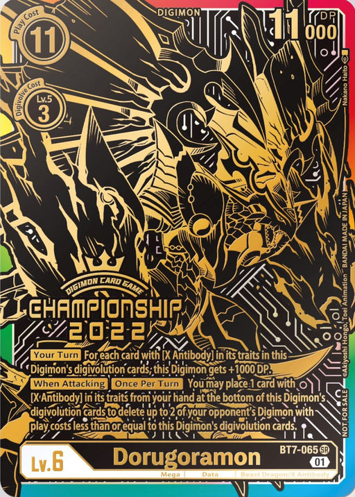 Dorugoramon [BT7-065] (2022 Championship Finals 1st Place) [Next Adventure Promos] - Just $0.20! Shop now at Retro Gaming of Denver