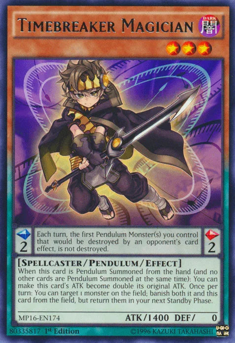 Timebreaker Magician [MP16-EN174] Rare - for just $0.10! 
