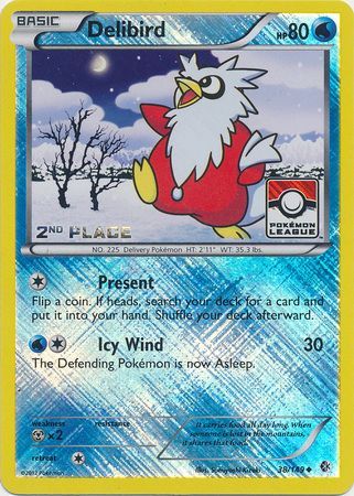 Delibird (38/149) (League Promo 2nd Place) [Black & White: Boundaries Crossed] - Just $1.75! Shop now at Retro Gaming of Denver