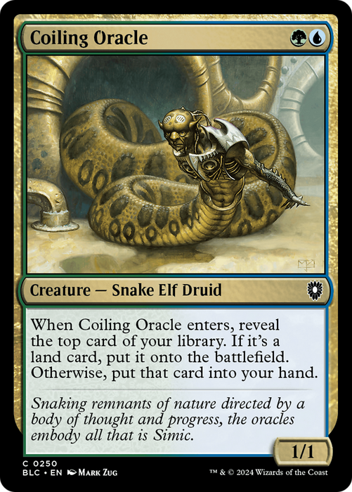 Coiling Oracle (BLC-250) - Bloomburrow Commander - for just $0.09! 