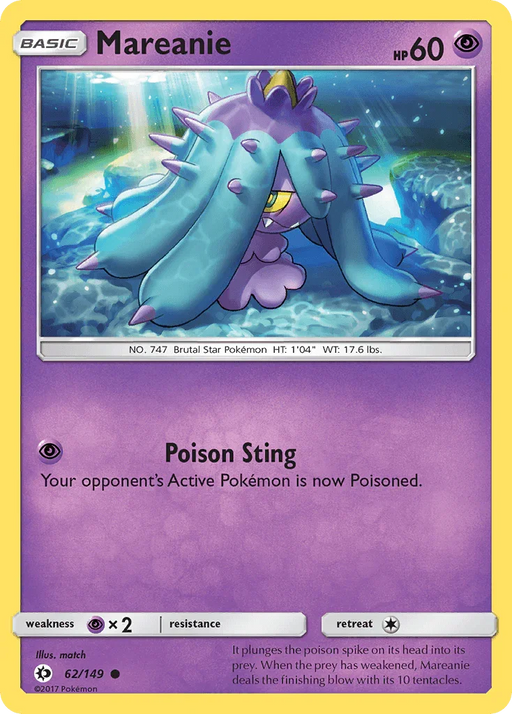 Mareanie (62/149) [Sun & Moon: Base Set] - for just $0.10! 
