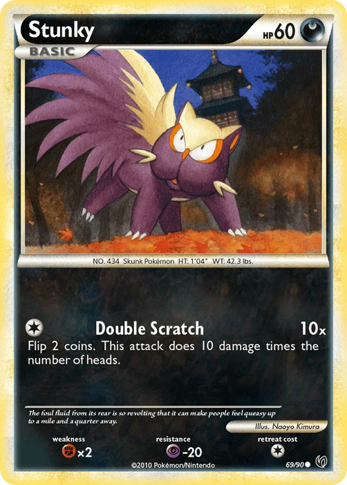 Stunky (69/90) [HeartGold & SoulSilver: Undaunted] - for just $0.15! 