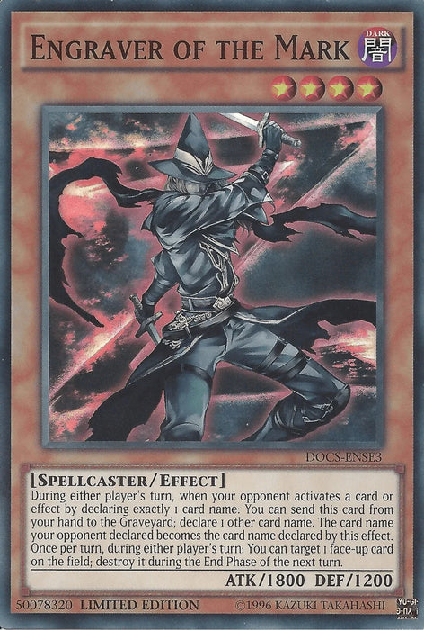 Engraver of the Mark [DOCS-ENSE3] Super Rare - for just $1.20! 