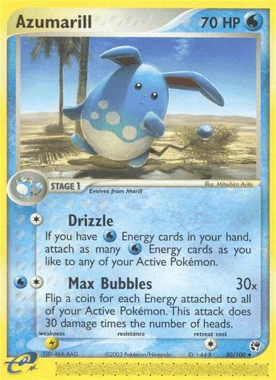 Azumarill (30/100) [EX: Sandstorm] - for just $0.80! 
