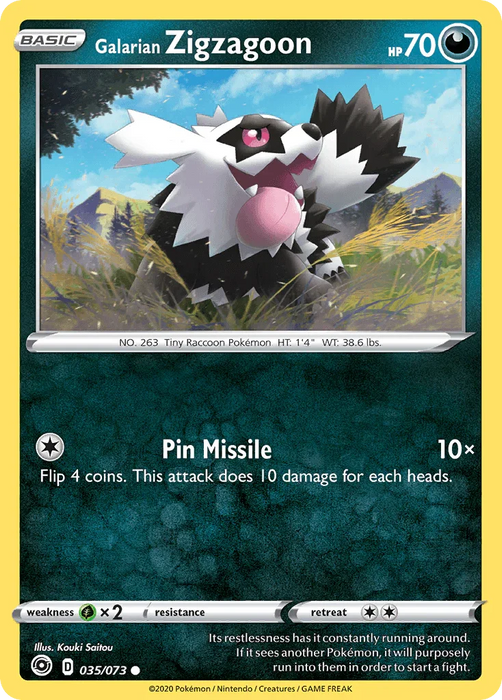Galarian Zigzagoon (035/073) [Sword & Shield: Champion's Path] - for just $0.10! 