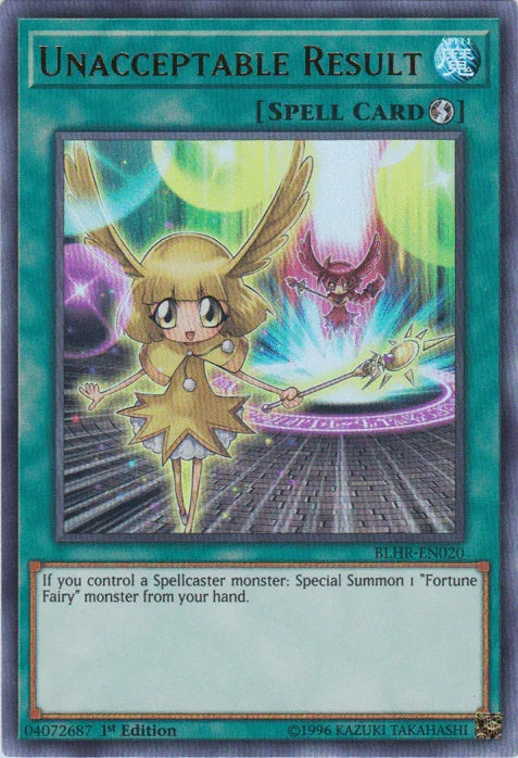 Unacceptable Result [BLHR-EN020] Ultra Rare - for just $0.10! 