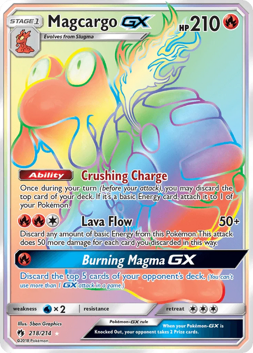 Magcargo GX (218/214) [Sun & Moon: Lost Thunder] - for just $4.40! 