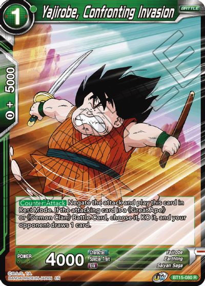 Yajirobe, Confronting Invasion (BT15-080) [Saiyan Showdown] - for just $0.10! 