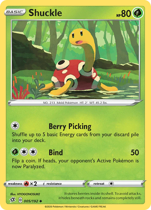 Shuckle (005/192) [Sword & Shield: Rebel Clash] - for just $0.10! 