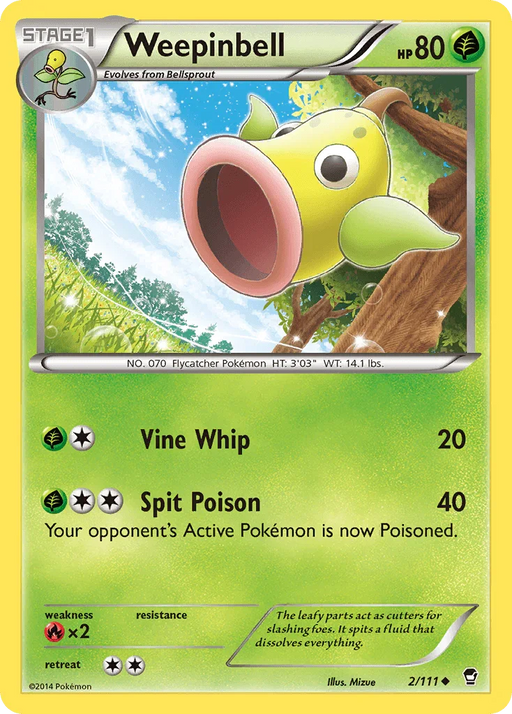 Weepinbell (2/111) [XY: Furious Fists] - for just $0.15! 