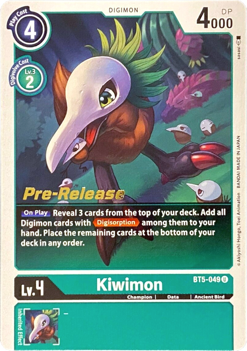 Kiwimon [BT5-049] [Battle of Omni Pre-Release Promos] - Just $0.09! Shop now at Retro Gaming of Denver