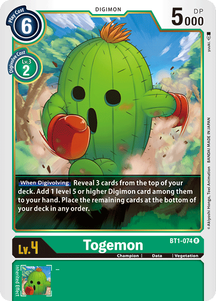 Togemon [BT1-074] [Release Special Booster Ver.1.0] - Just $0.09! Shop now at Retro Gaming of Denver