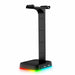 Desktop Gamer 2 In 1 RGB Headphone Stand Power Strip Desk Gaming Headset Holder With 2 USB Charging Earphone Hanger - for just $67.20! 