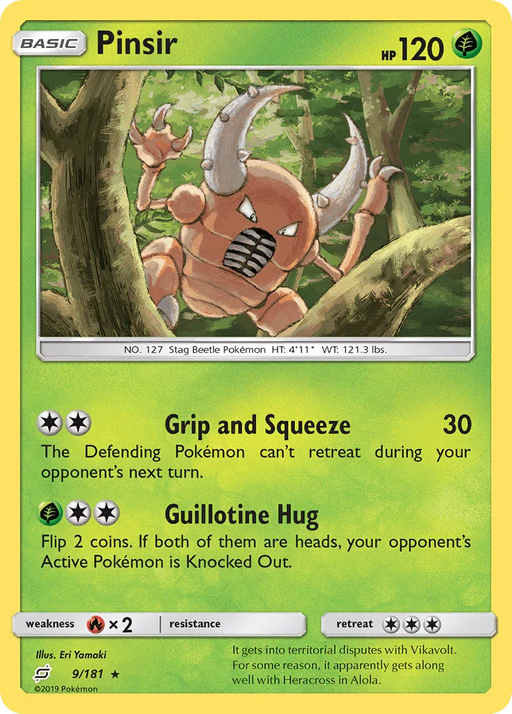 Pinsir (9/181) [Sun & Moon: Team Up] - for just $0.20! 