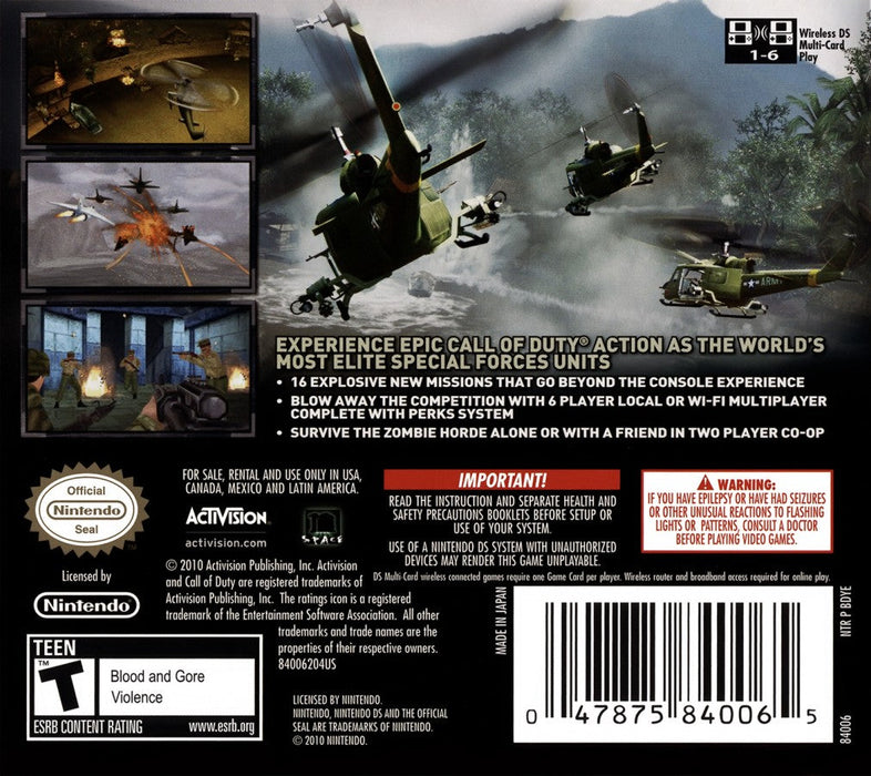 Call of Duty: Black Ops – Nintendo DS (DS) - for just $0! 