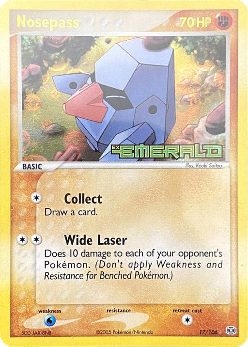 Nosepass (17/106) (Stamped) [EX: Emerald] - for just $4.80! 