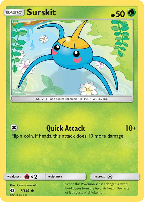 Surskit (7/149) [Sun & Moon: Base Set] - for just $0.10! 