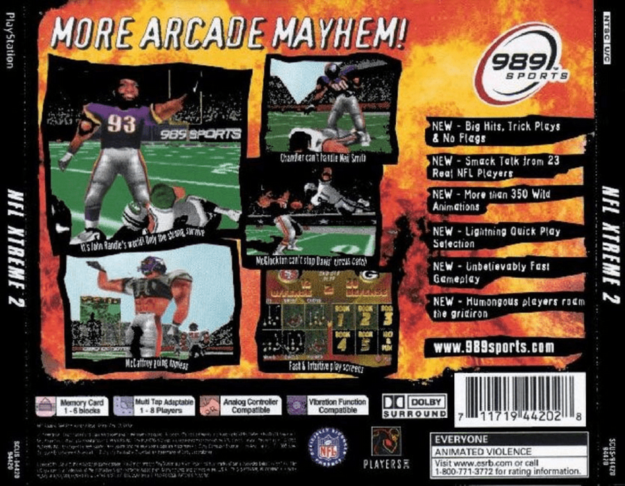 NFL Xtreme 2 – PlayStation 1 (PS1) - for just $5.99! 