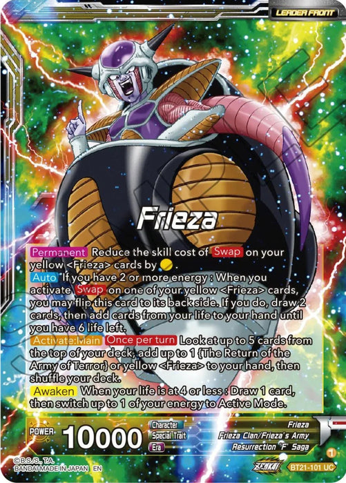 Frieza // Frieza, The Emperor Who Swore Revenge (BT21-101) [Wild Resurgence] - for just $0.10! 