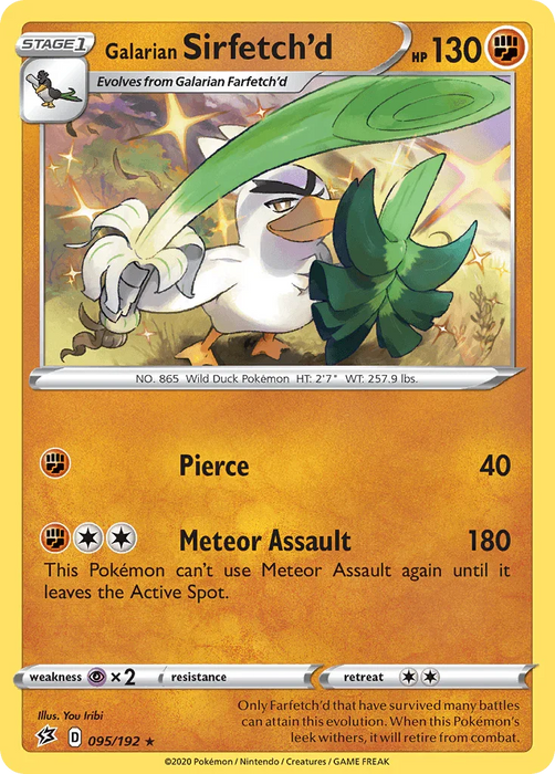 Galarian Sirfetch'd (095/192) [Sword & Shield: Rebel Clash] - for just $0.20! 
