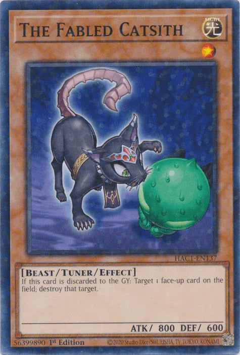 The Fabled Catsith (Duel Terminal) [HAC1-EN137] Common - for just $0.30! 
