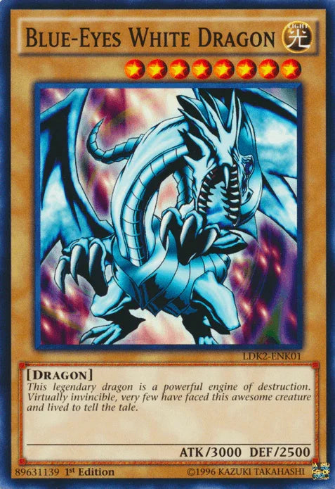 Blue-Eyes White Dragon (Version 1) [LDK2-ENK01] Common - for just $0.15! 