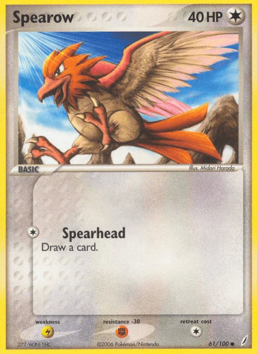 Spearow (61/100) [EX: Crystal Guardians] - for just $0.20! 