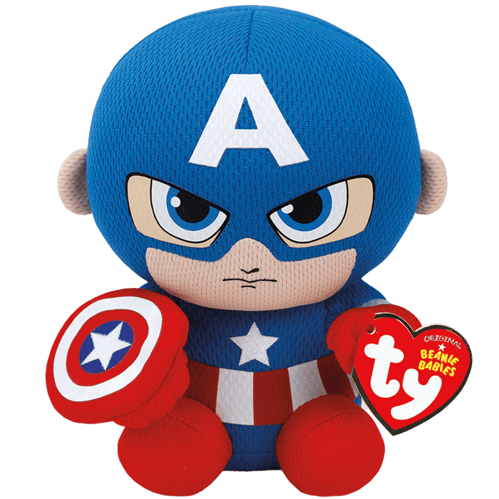 Ty Marvel Beanie Babies: Captain America (Small) - for just $6.99! 